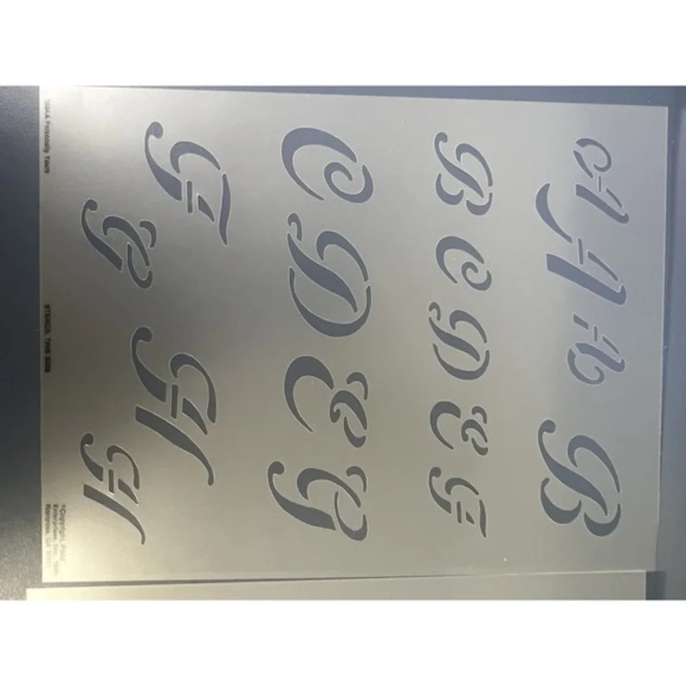 Lot Of 8 New Pks Vintage Plaid Enterprises Stencil‎ Decor Mylar Stencils 8.5x11